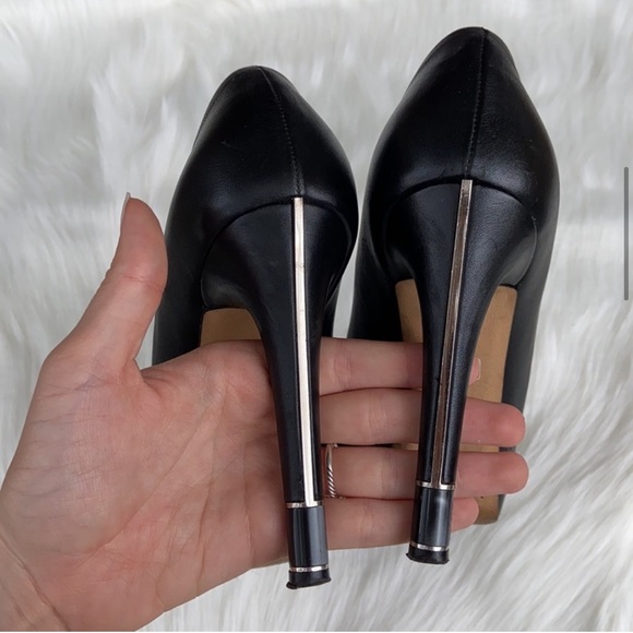 DIOR Black Leather • Silver Heels  sz. 8 / 8.5 - Picture 5 of 15